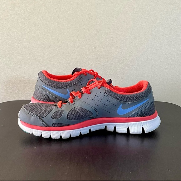Nike Womens Flex 2012 RN 512108-013 Gray/Orange Running Shoes Sneakers - Size 8 - Picture 4 of 8